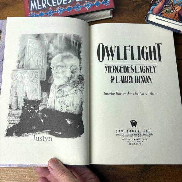 Mercedes Lackey & Larry Dixon 4 Hardcover Books Owlknight Owlflight 1st Edition - Picture 7 of 14